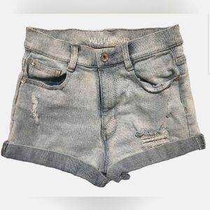 High waisted jeans shorts